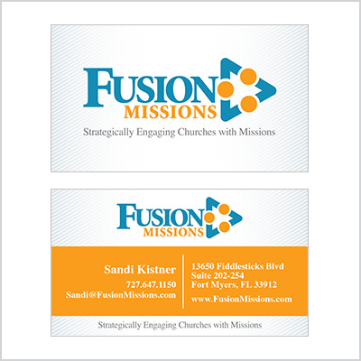 Business card for Fusion Missions